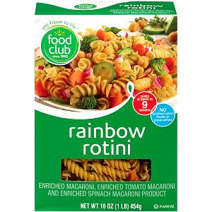 3/4 cup dry (2 oz) Rainbow Rotini
