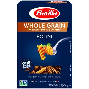 3/4 cup dry (56 g) 8 Whole Grain Rotini Springs Pasta
