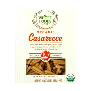 3/4 cup dry (56 g) Organic Casarecce