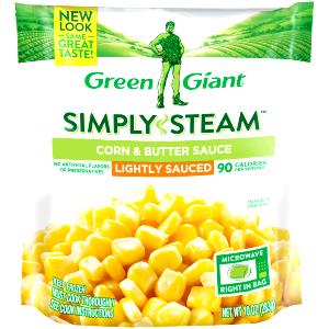3/4 cup frozen (1/2 cup prepared) (110 g) Steamers Corn & Butter Sauce
