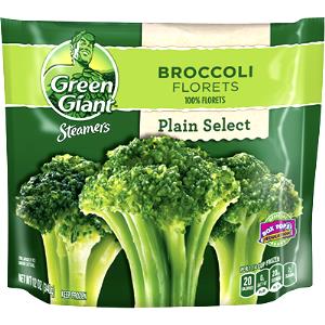3/4 cup prepared (93 g) 100% Natural Valley Fresh Steamers Broccoli Florets
