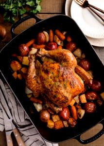 3/4 Cup Roasted Chicken Rice With Harvest Vegetables