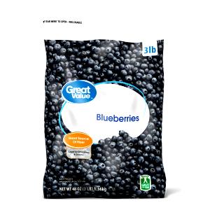 3/4 cup thawed (140 g) Frozen Blueberries