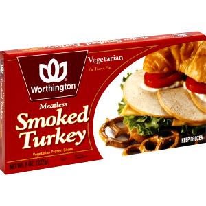 3/8" slice (55 g) Meatless Smoked Turkey Vegetable & Grain Protein Roll