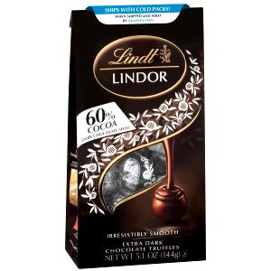 3 Balls Lindor Truffles, 60% Extra Dark Chocolate
