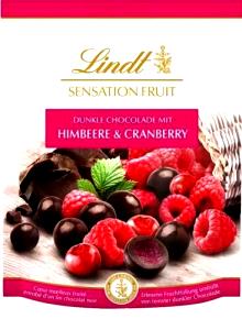 3 Balls Lindor Truffles, Raspberry Chocolate