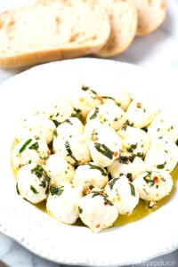 3 balls Marinated Mozzarella Balls