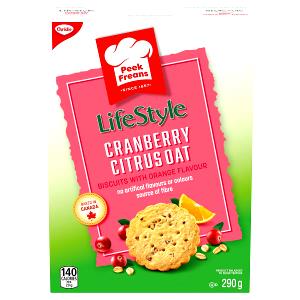 3 biscuits (30 g) LifeStyle Cranberry Citrus Oat Crunch Cookies