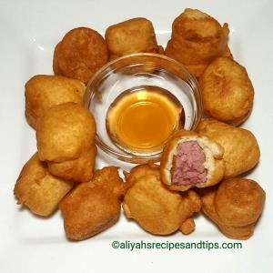 3 bites Sausage Pancake Bites