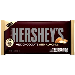 3 blocks (36 g) Milk Chocolate Bar with Almonds (Giant)