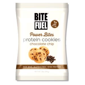 3 cookies (28 g) Power Bites Protein Cookies Chocolate Chip