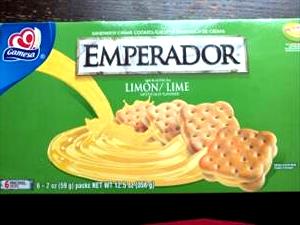 3 cookies (30.9 g) Emperador Piruetas Lime Sandwich Creme Cookies