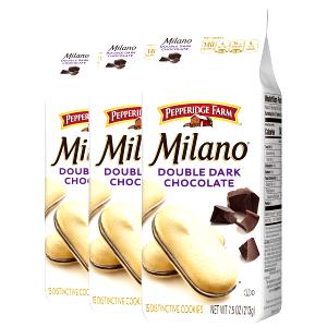 3 Cookies Milano Cookies, Black & White