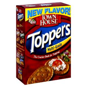 3 Crackers Town House Toppers Cracker, Multi-Grain
