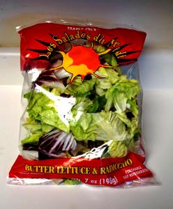 3 cups (2.5 g) Les Salades du Midi Butter Lettuce & Radicchio