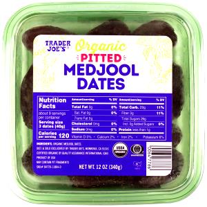 3 dates (40 g) Organic Pitted Medjool Dates