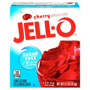 3 Grams Gelatin Dessert, Sugar Free Cranberry, Low Calorie