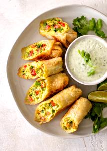 3 halved rolls (391 g) Avocado Egg Rolls