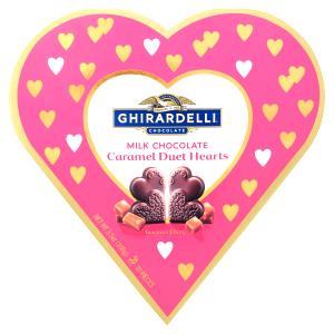 3 hearts (30 g) Milk Chocolate Caramel Duet Hearts
