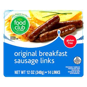 3 links pan fried (51 g) Original Pork Sausage Links