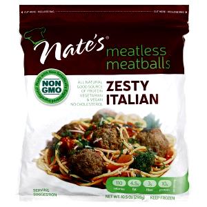 3 meatballs (43 g) Zesty Italian Meatless Meatballs