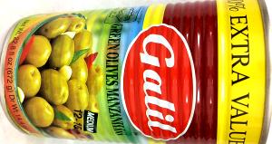 3 olives (14 g) Manzanilla Olives