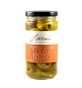 3 olives (22.68 g) Hand Stuffed Habanero Olives