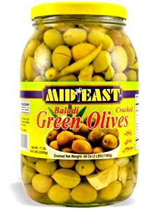 3 Olives Olives, Cracked Green With Spices