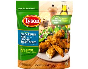 3 oz (84 g) Black Pepper Herb Seasoned Chicken Breast Strips