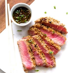 3 oz (84 g) Sesame Crusted Seared Ahi Tuna
