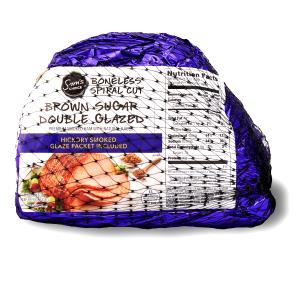 3 oz (84 g) Spiral Cut Double Glazed Brown Sugar Premium Smoked Ham