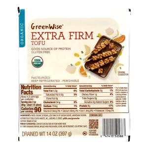 3 oz (85 g) GreenWise Extra Firm Tofu