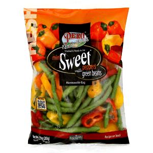 3 oz (85 g) Mini Sweet Peppers with Snipped Green Beans