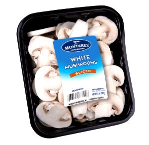 3 oz (85 g) Washed, Sliced White Mushrooms