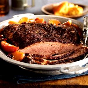 3 Oz Beef Brisket (Whole, Lean Only, Trimmed to 1/4" Fat, Cooked, Braised)