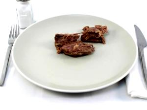 3 Oz Beef Chuck, Clod Roast, Roasted