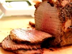 3 Oz Beef Tip Round (Lean Only, Trimmed to 0" Fat, Cooked, Roasted)