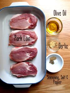3 oz cooked (3 oz) Boneless Center Cut Pork Chops