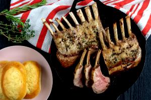 3 Oz Herb & Garlic Rack Of Lamb