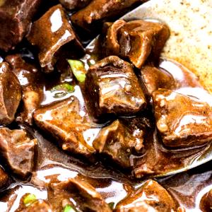3 Oz Lamb Heart (Cooked, Braised)