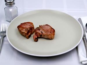 3 Oz Lamb Leg (Shank Half, Trimmed to 1/4" Fat, Choice Grade, Cooked, Roasted)