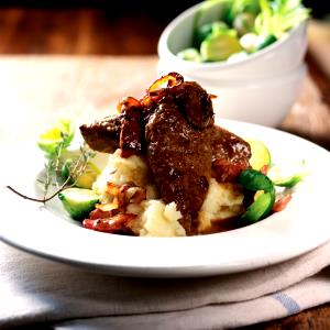 3 Oz Lamb Liver (Cooked, Pan-Fried)