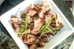 3 Oz Moose Meat (Cooked, Roasted)