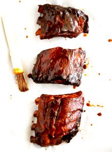 3 Oz Pork Backribs (Cooked, Roasted)