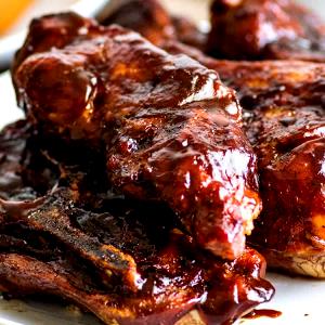 3 Oz Pork Ribs, Country Style, Bone-İn, Roasted