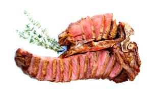 3 Oz Porterhouse/T-Bone Steak, Broiled