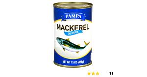 3 Oz Spanish Mackerel (Drained Solids, Canned)