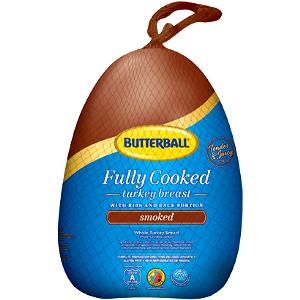 3 Oz Turkey Breast, Smoked Whole, Fully Cooked, Frozen