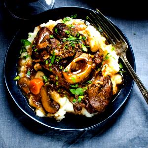 3 Oz Veal Shank (Lean Only, Cooked, Braised)
