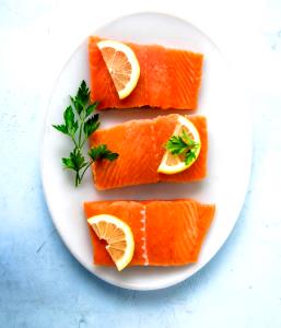 3 Oz Wild Coho Salmon (Cooked, Moist Heat)